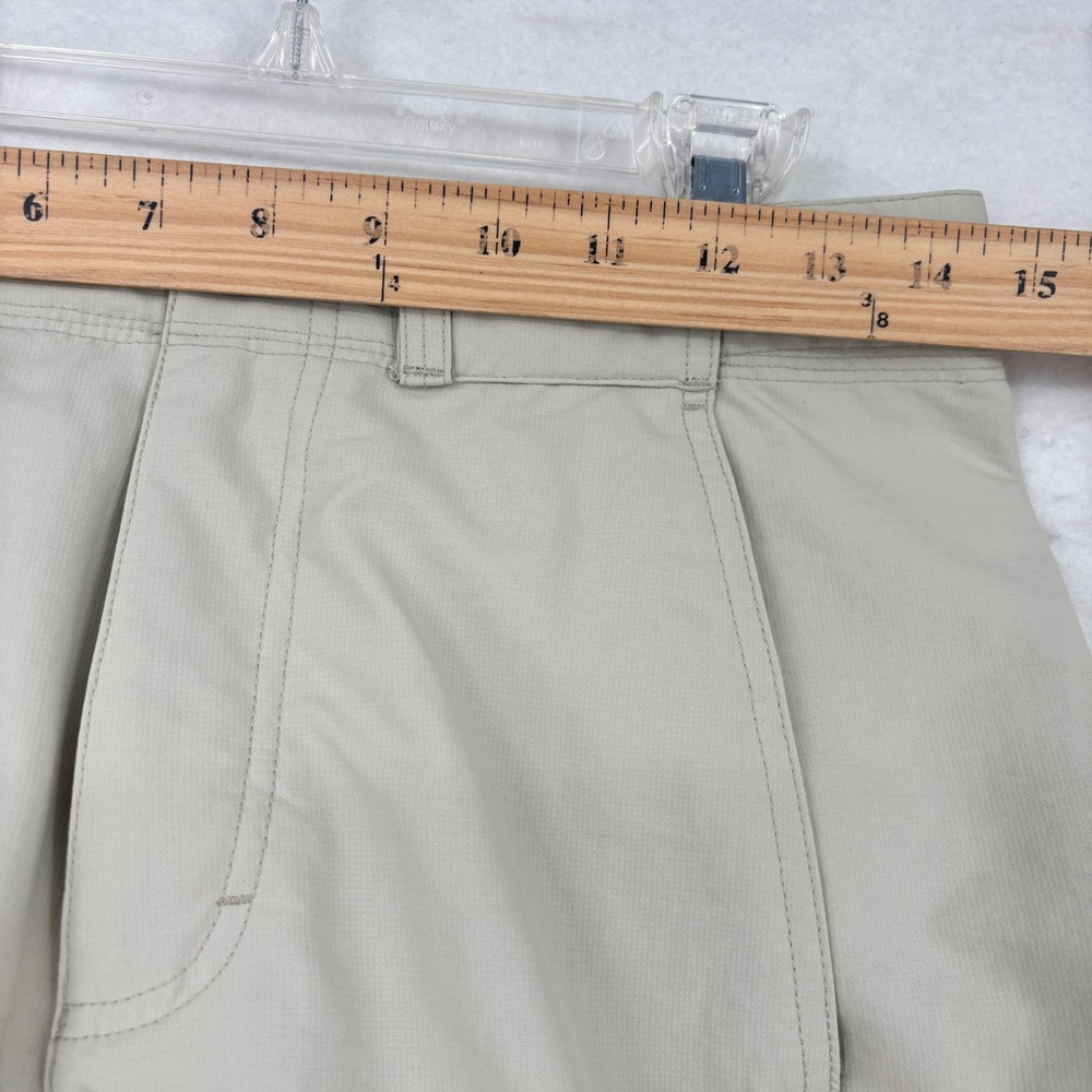Royal Robbins Hiking Shorts Womens 4 Tan Nylon Lightweight Outdoor Utility - Picture 8 of 11